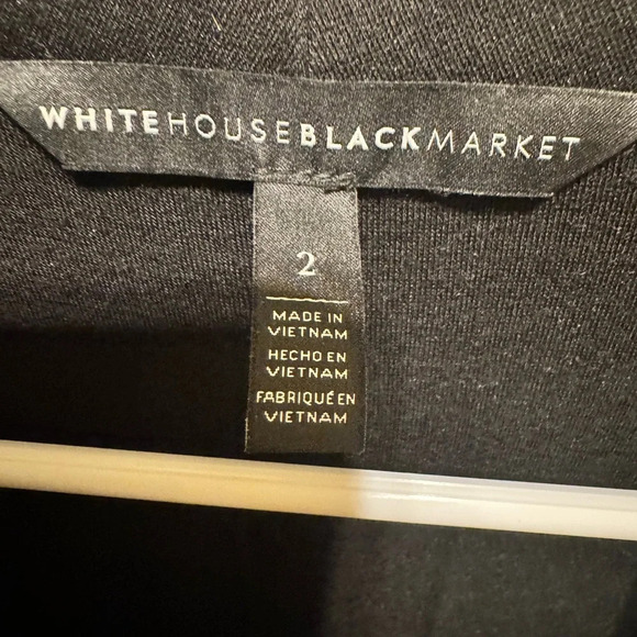 White House Black Market Asymmetrical Cowl Neck Jacket Front Zipper Sz 2 - Picture 9 of 16